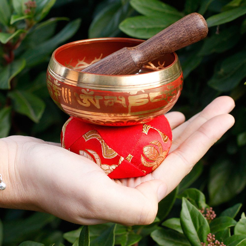 Mini Singing Bowl Gift Set - Red - view 2