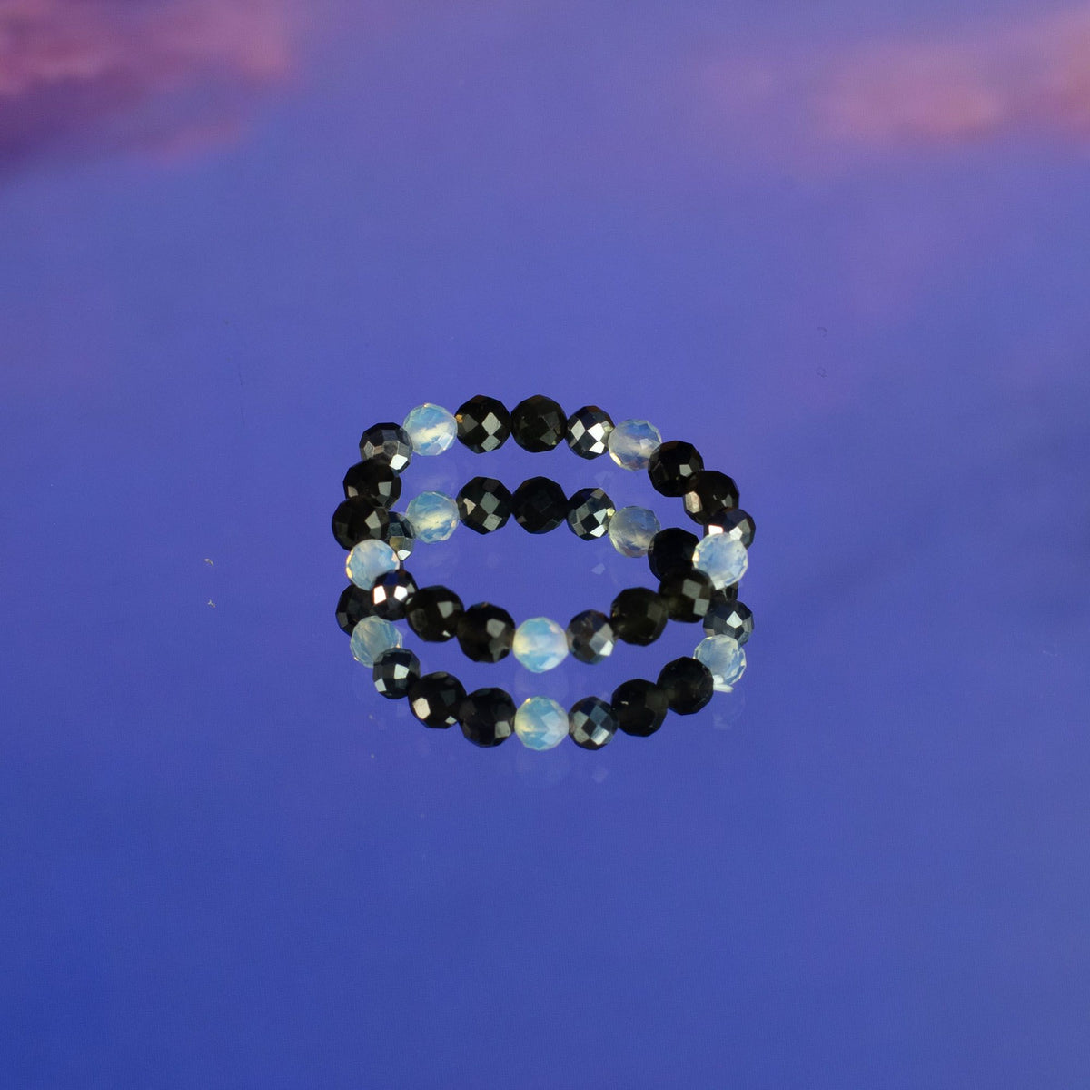 Nymph Spirit Gemstone Ring Set - Full Moon - view 3