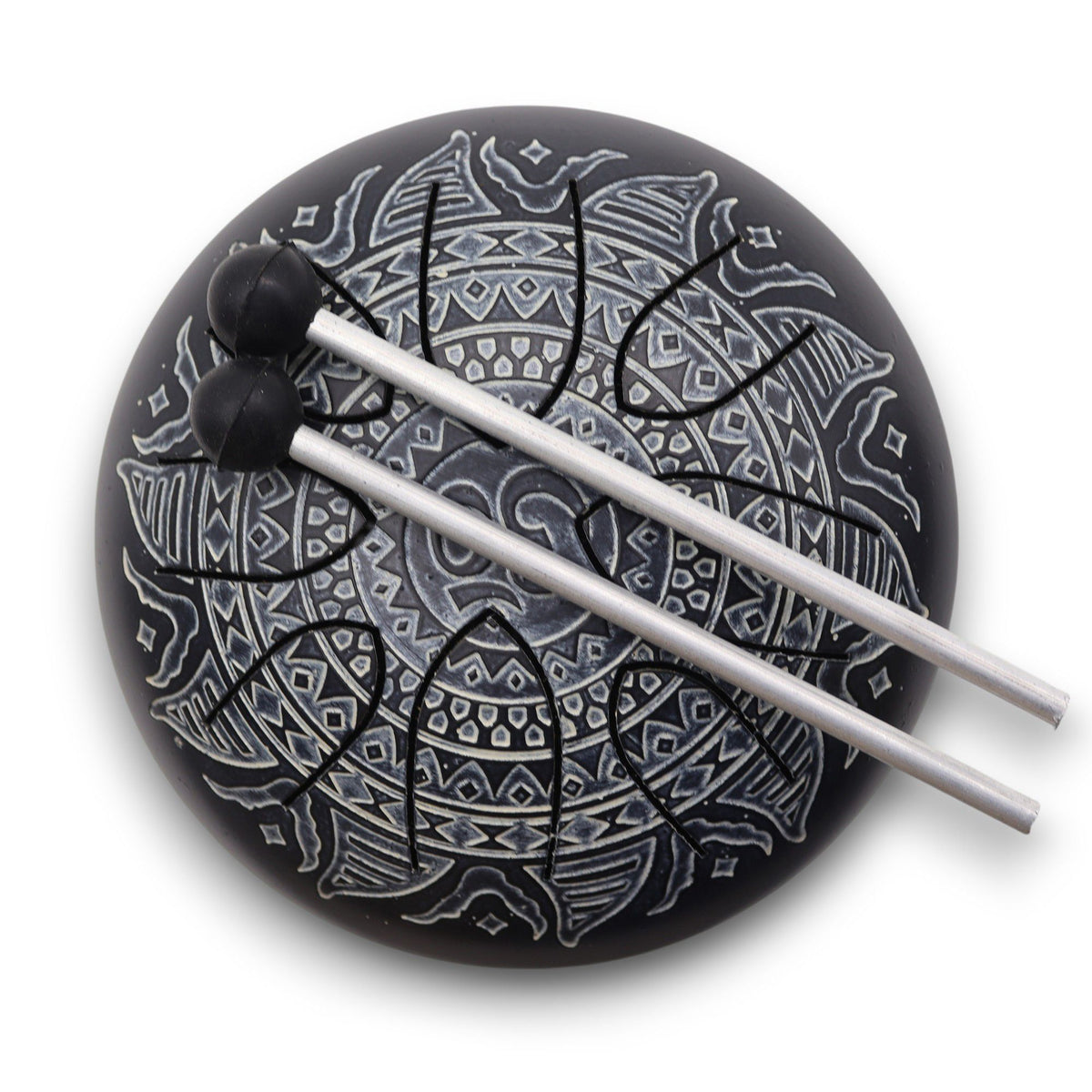 Steel Tongue Drum Om Mandala Engraved - 16cm