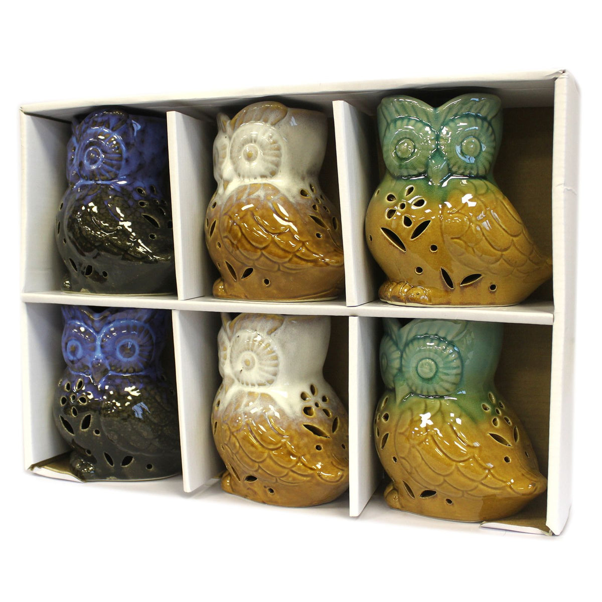 Classic Rustic Oil Burner - Owl Side-on (assorted) - view 6