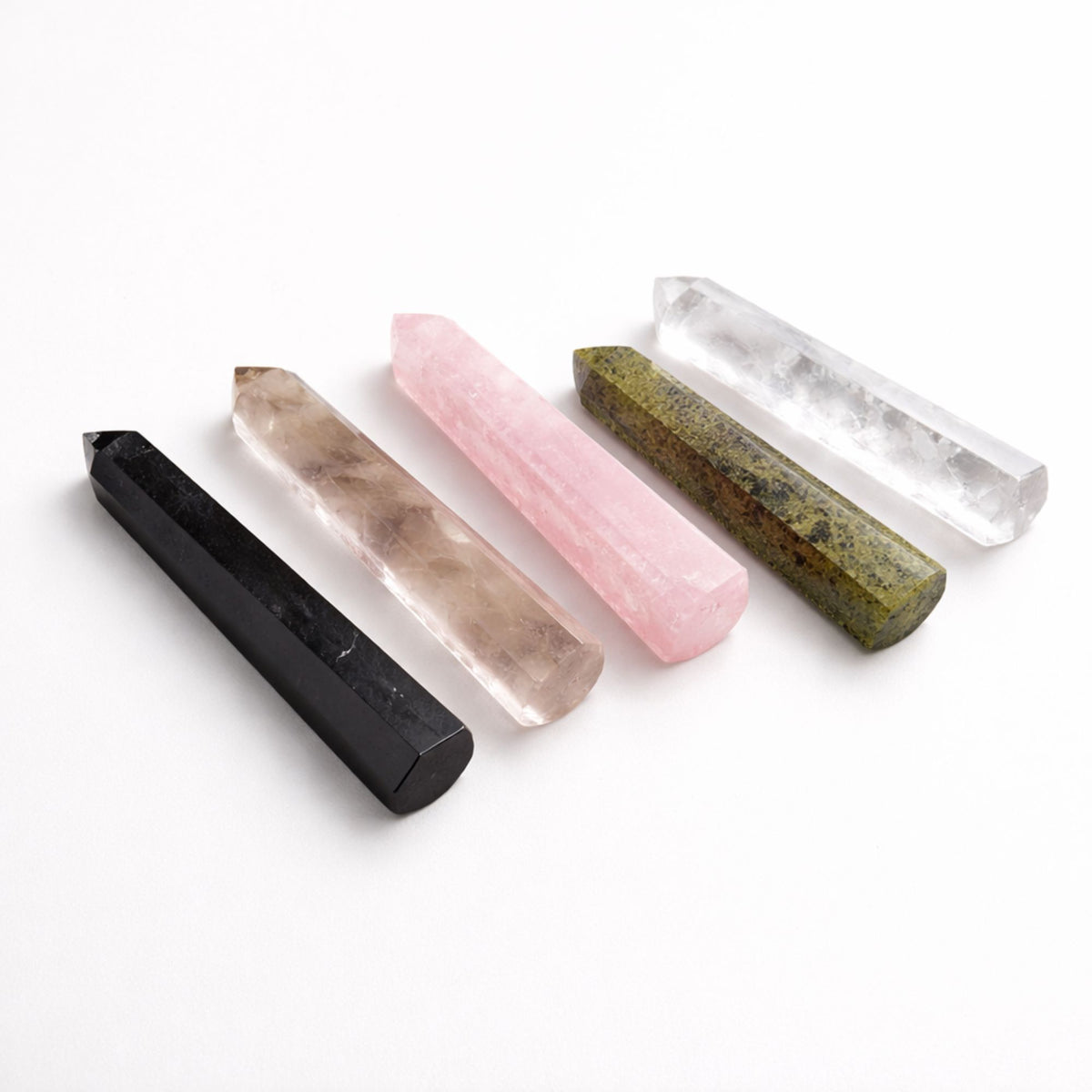 Gemstone Six Face Obelisk Point approx 11cm - Smoky Quartz - view 3