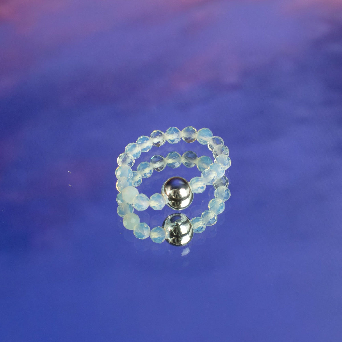 Nymph Spirit Gemstone Ring Set - Full Moon - view 4