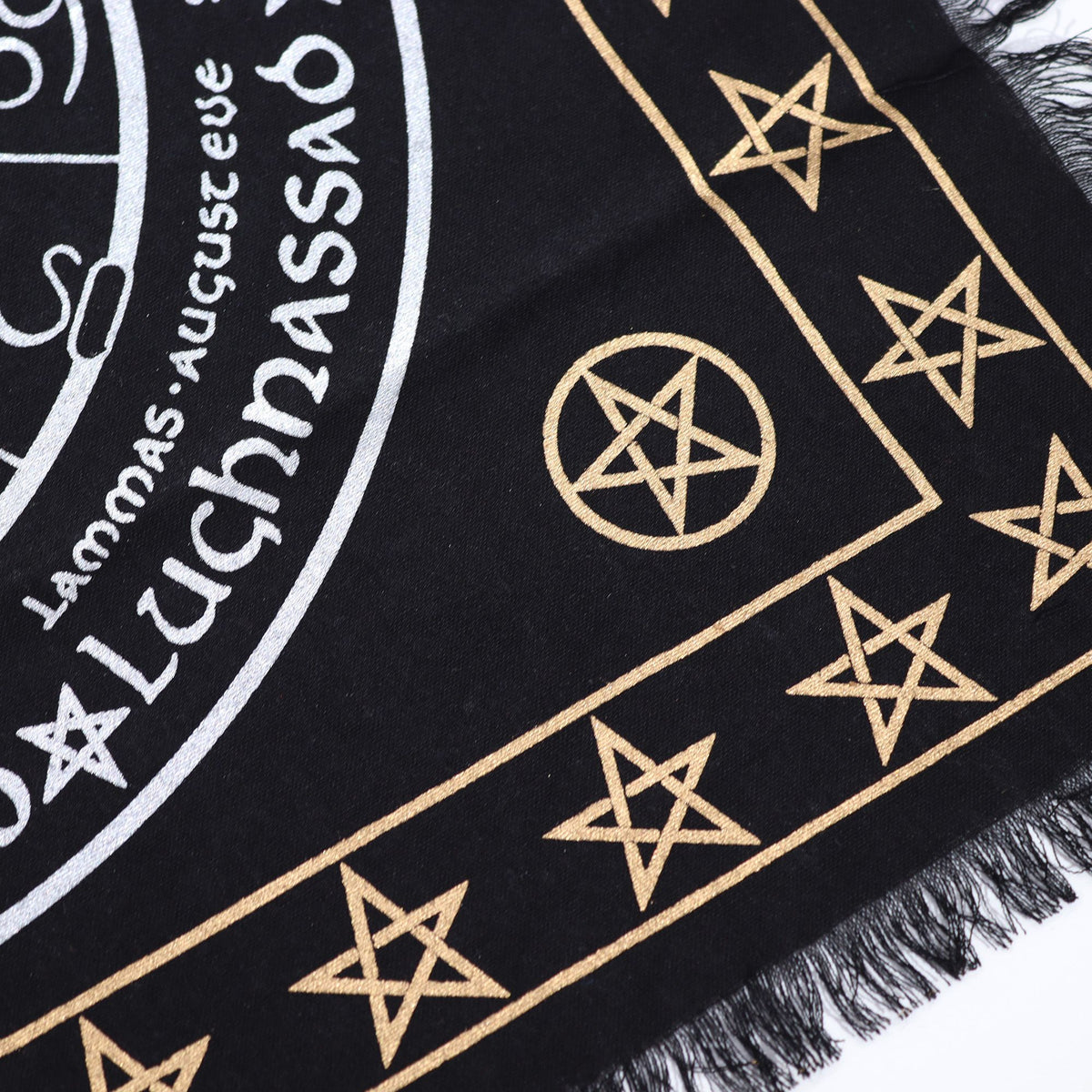 Esoteric Fringed Altar Cloth - Life Death Rebirth - view 2