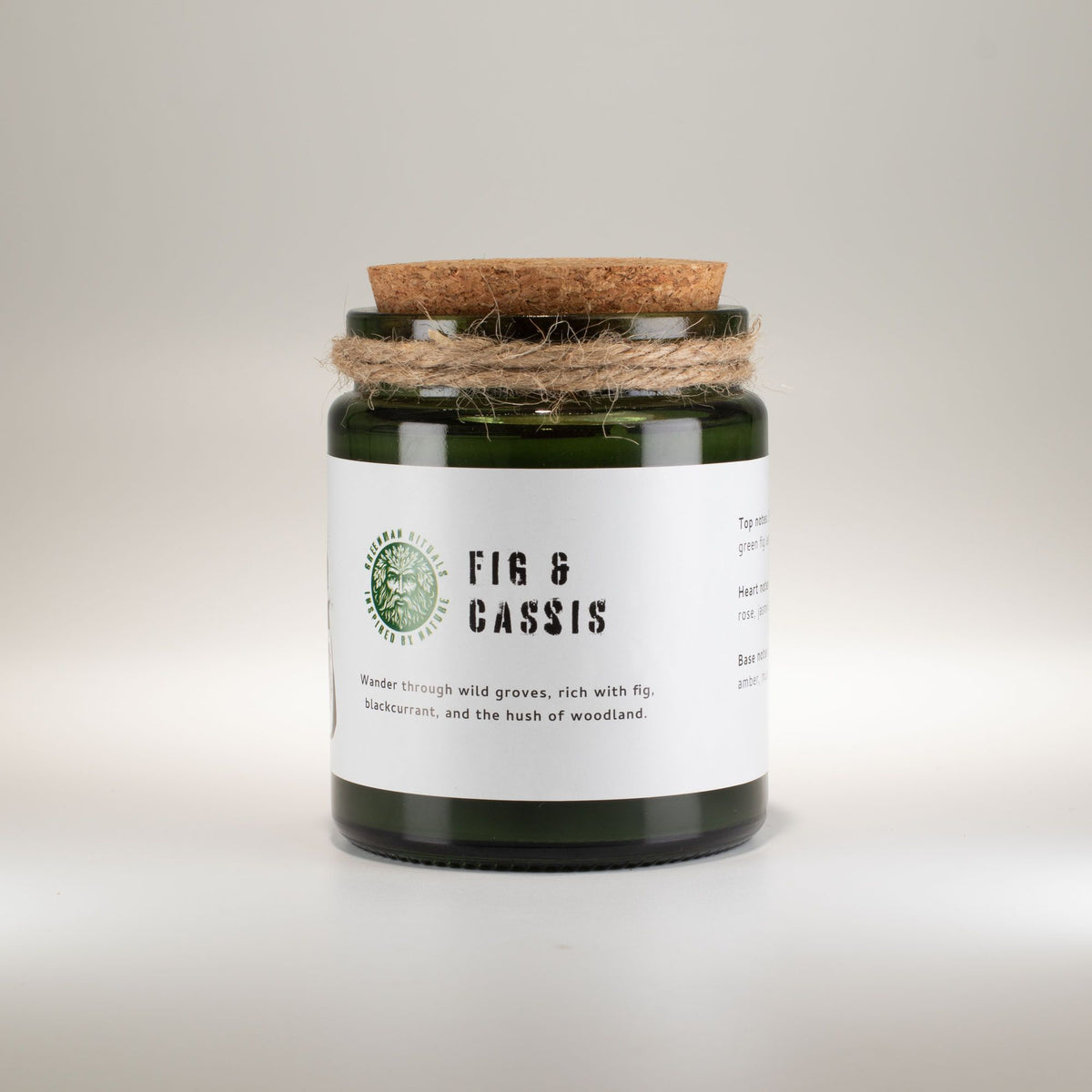 Greenman Woodwick Soy Candle - Fig & Cassis - view 2