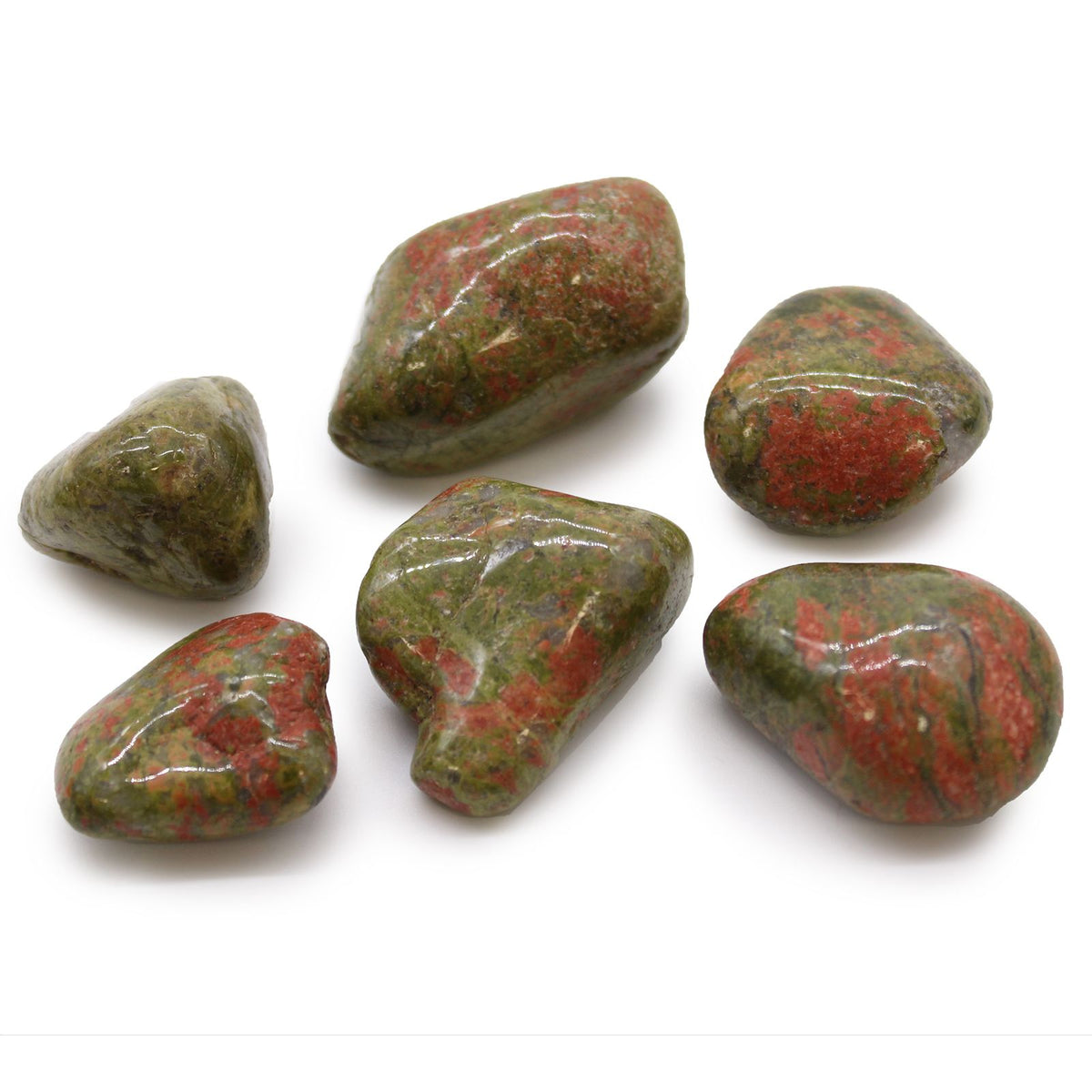 Large African Tumble Stones - Unakite (Pack of 6)