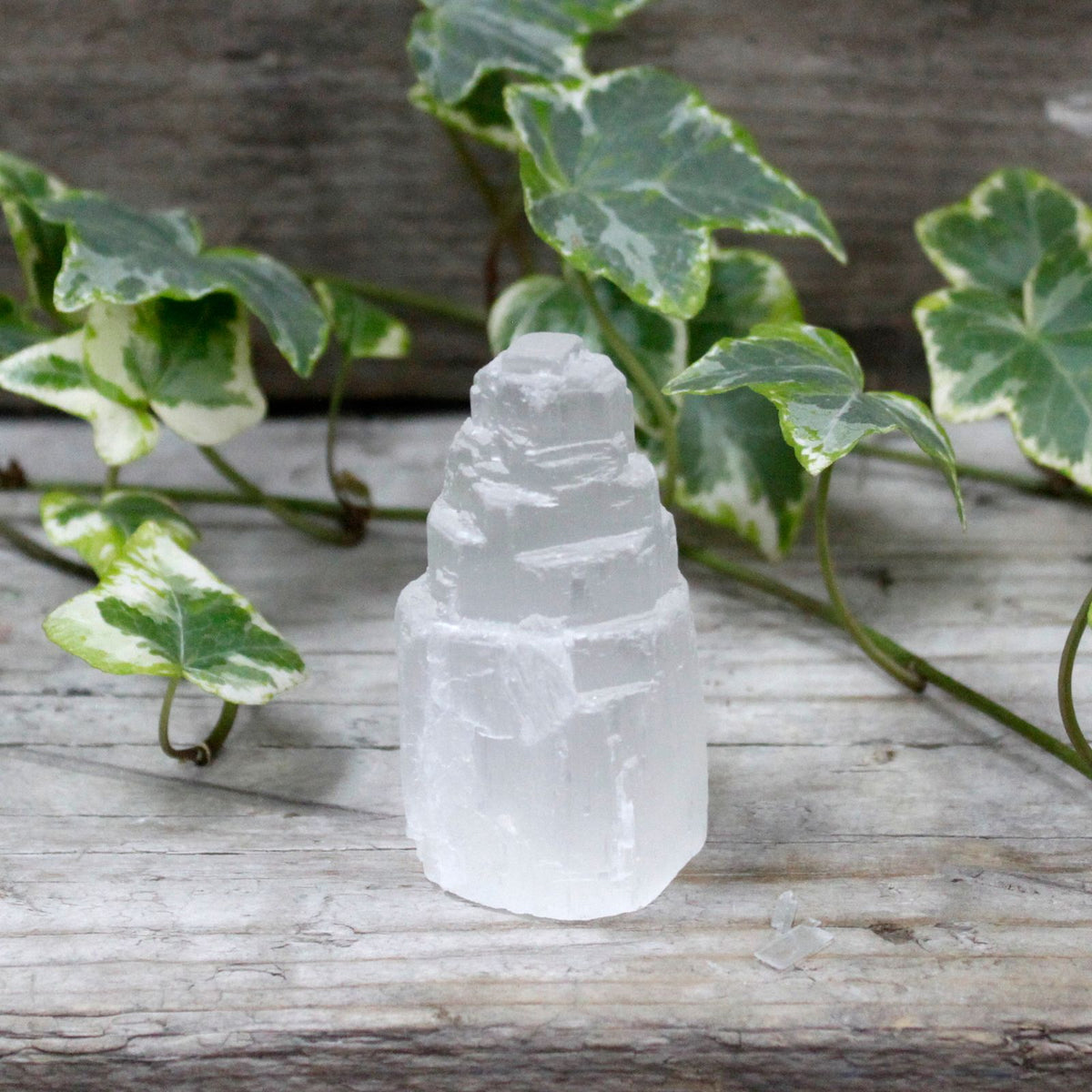 Natural Selenite Tower - Mini