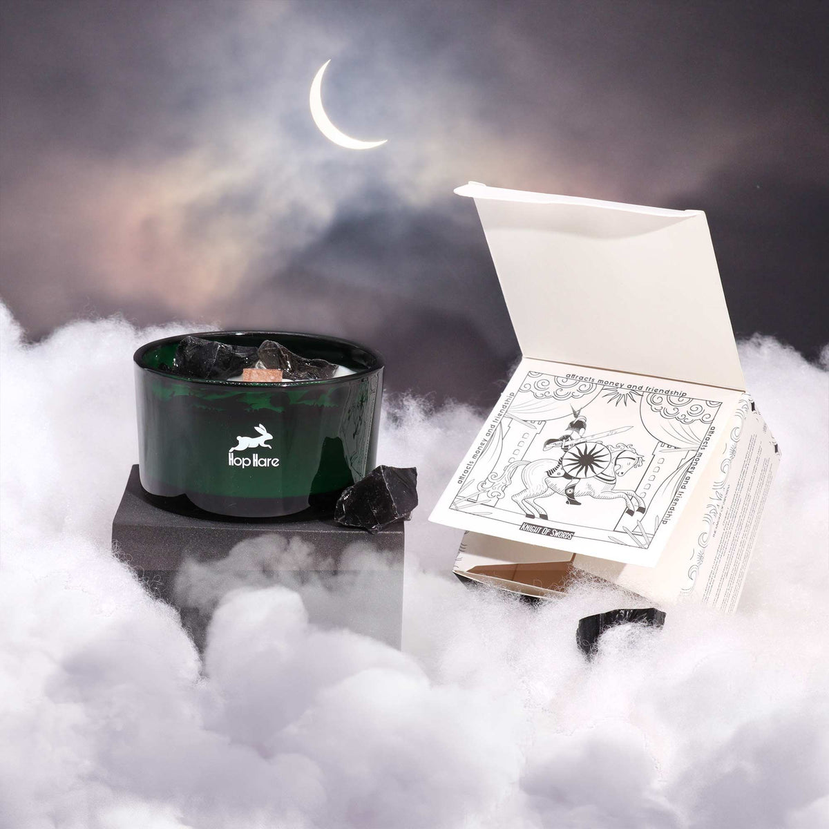 Hop Hare Crystal Magic Flower Candle - The Knight of Swords - view 5