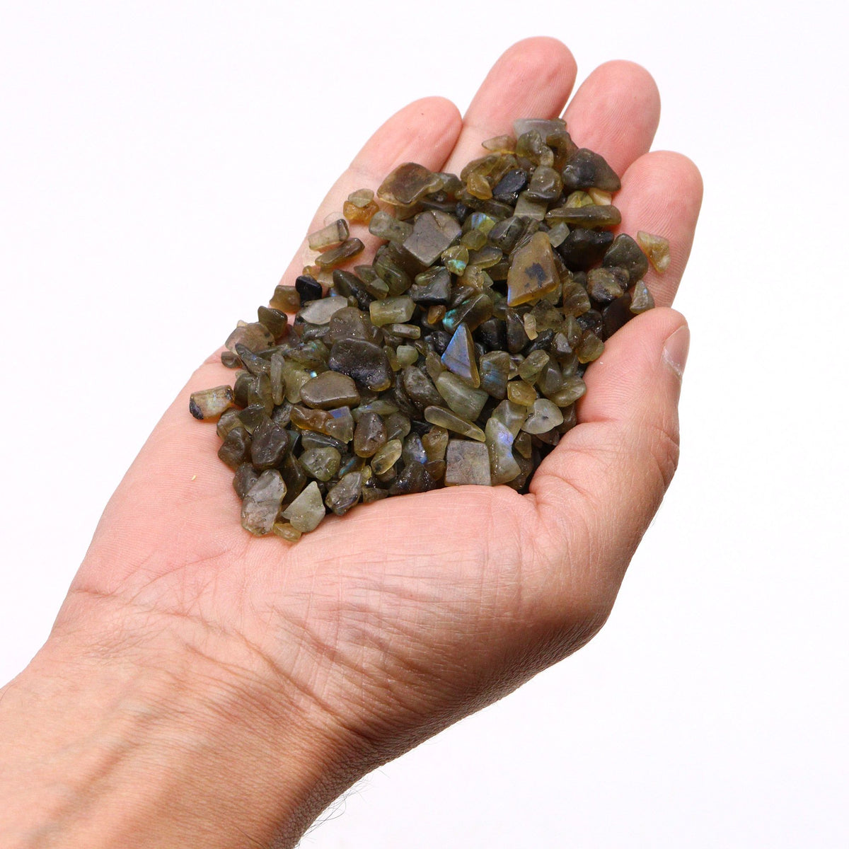 Labradorite Chips Gemstone Chips Bulk - 1KG - view 4