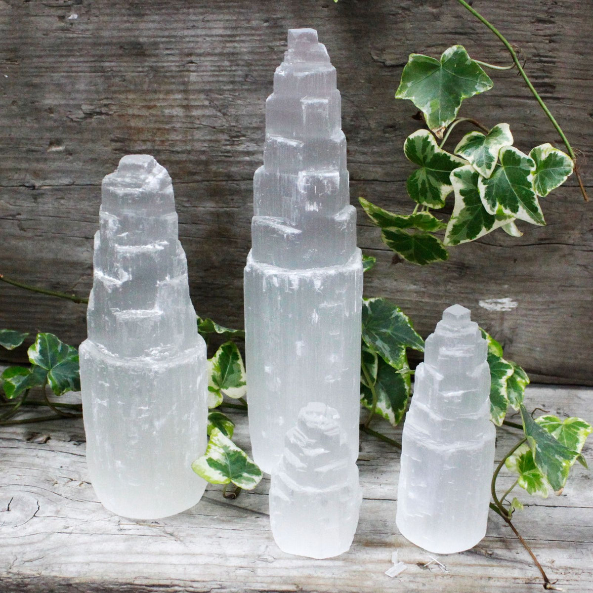 Natural Selenite Tower - Mini - view 4