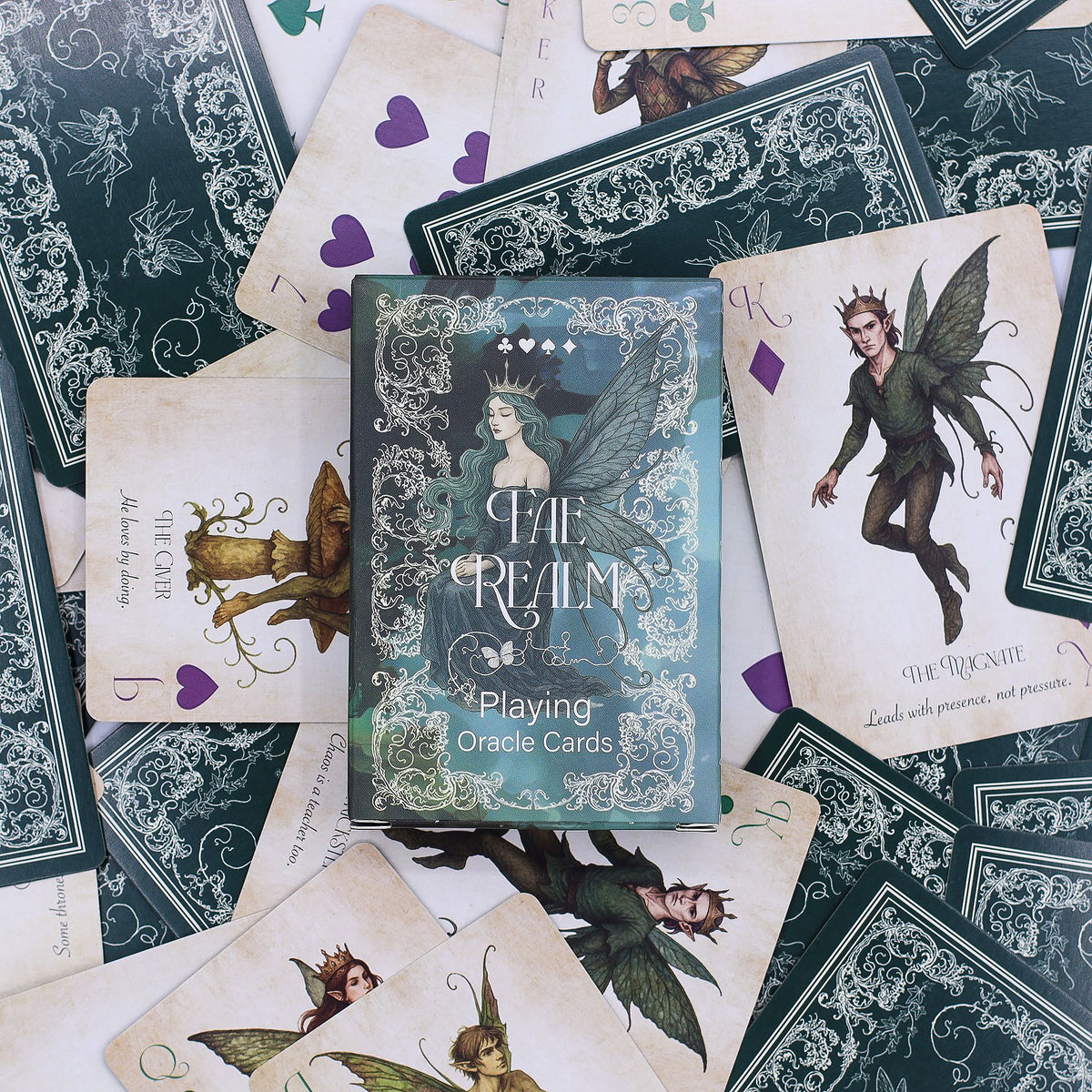 Fae Realm Playing & Oracle Cards – Fairy Theme - view 5