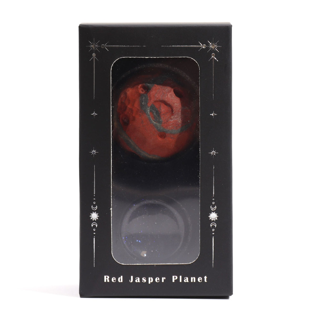 Red Jasper Planet on a Goldstone Stand (MARS) - view 3