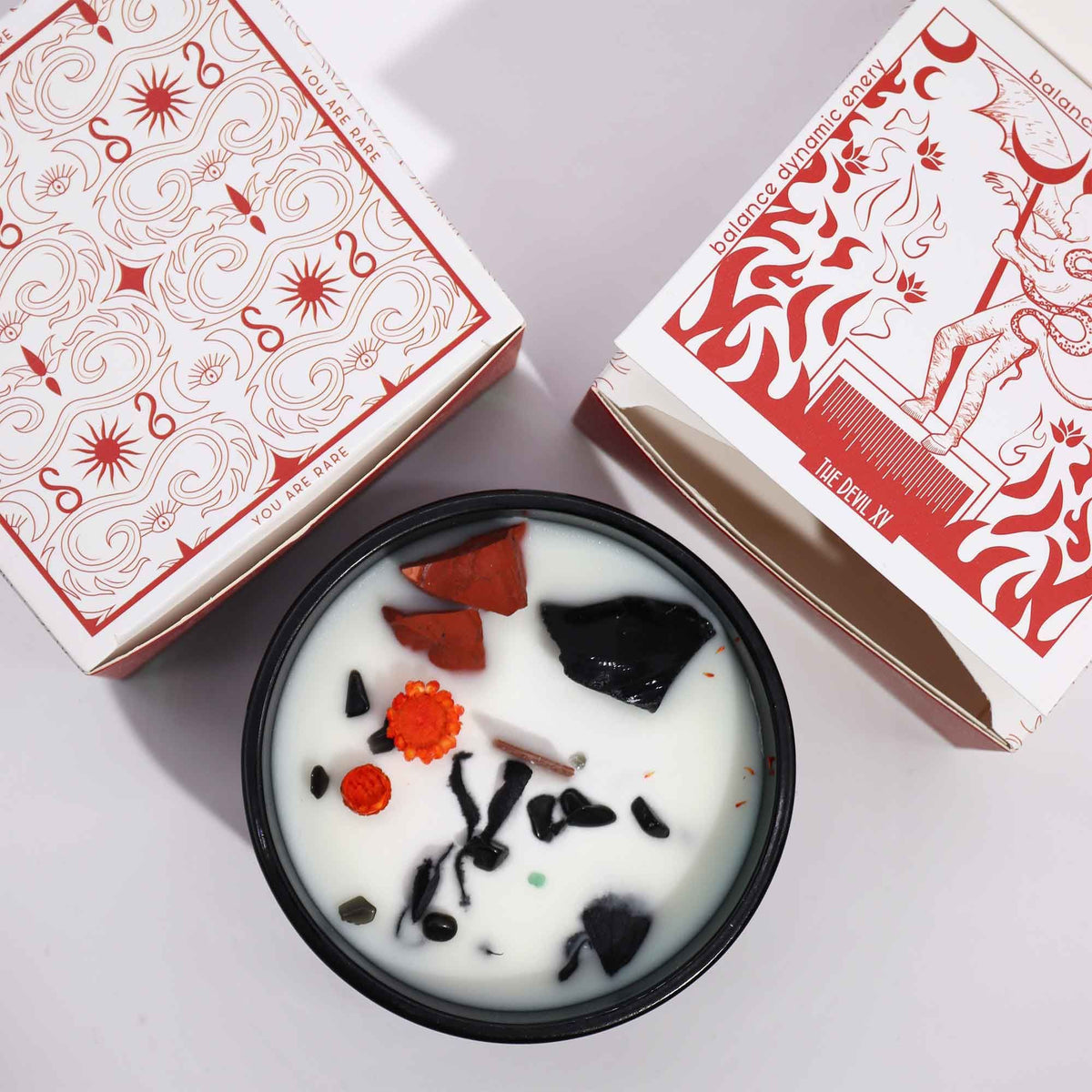 Hop Hare Crystal Magic Flower Candle - The Devil - view 4