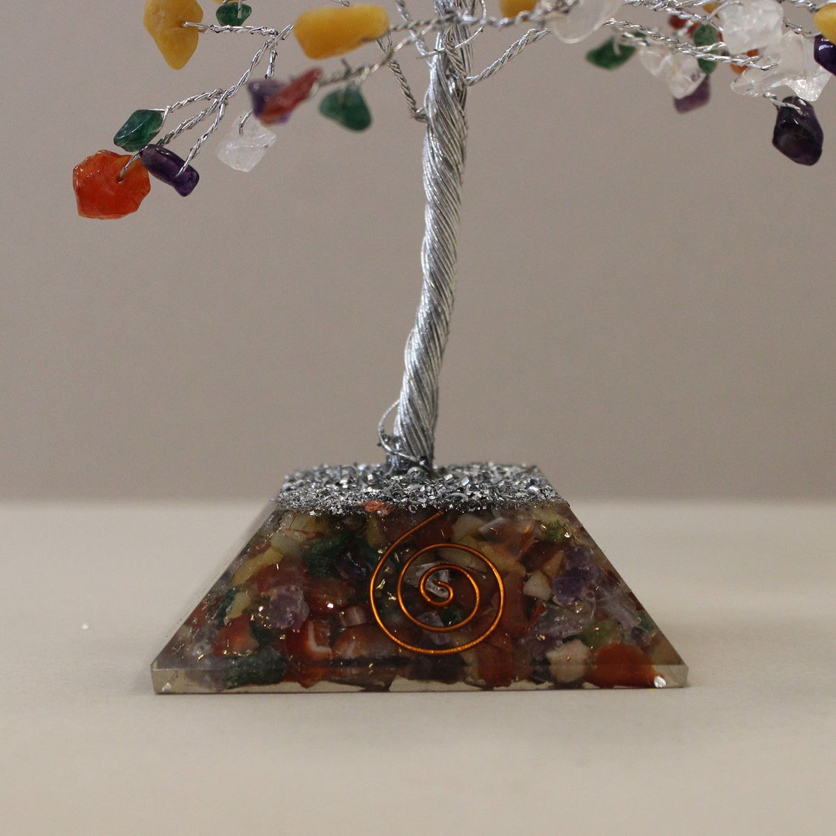 Gemstone Tree with Orgonite Base - 160 Stone - Multi - view 3