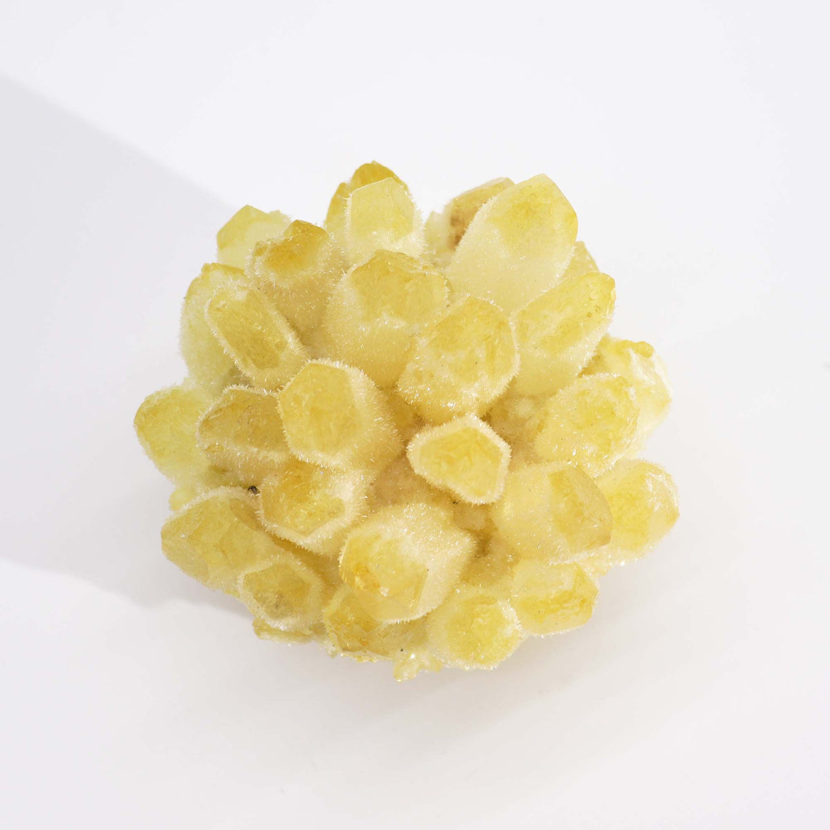 Natural Quartz Cluster - Yellow Ghost Quartz - view 2