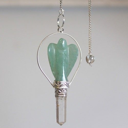 Angel Pendulum with Ring - Green Aventurine - view 3