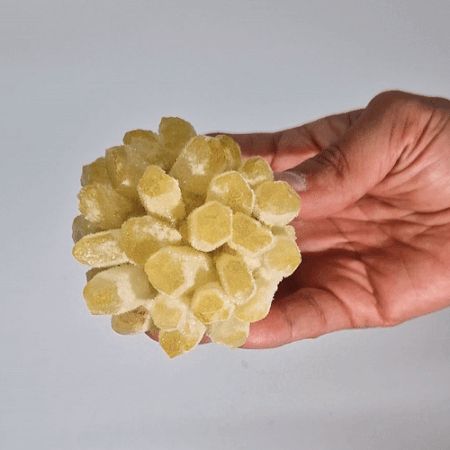 Natural Quartz Cluster - Yellow Ghost Quartz - view 3