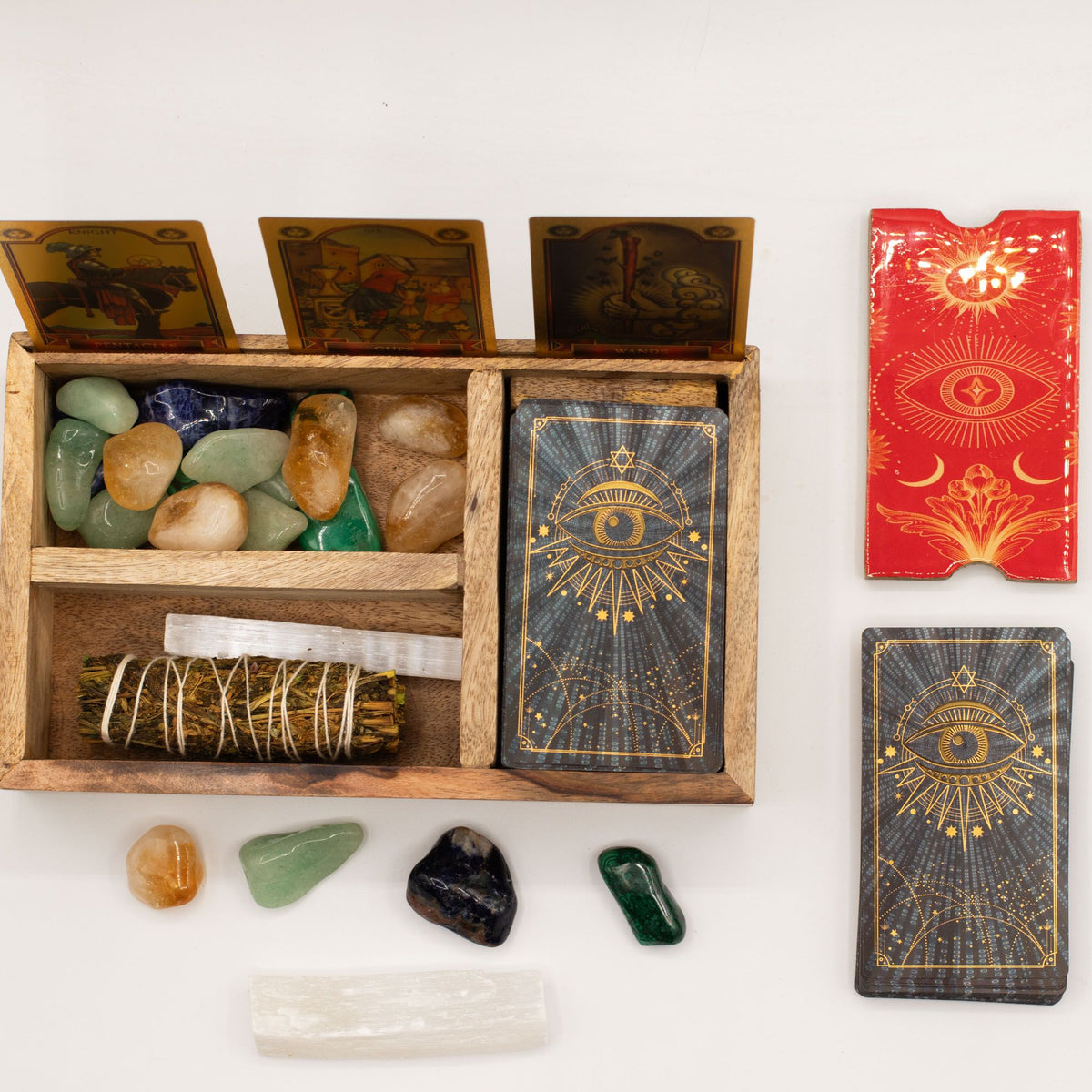 Three Section Tarot Box with Card Holder - view 4