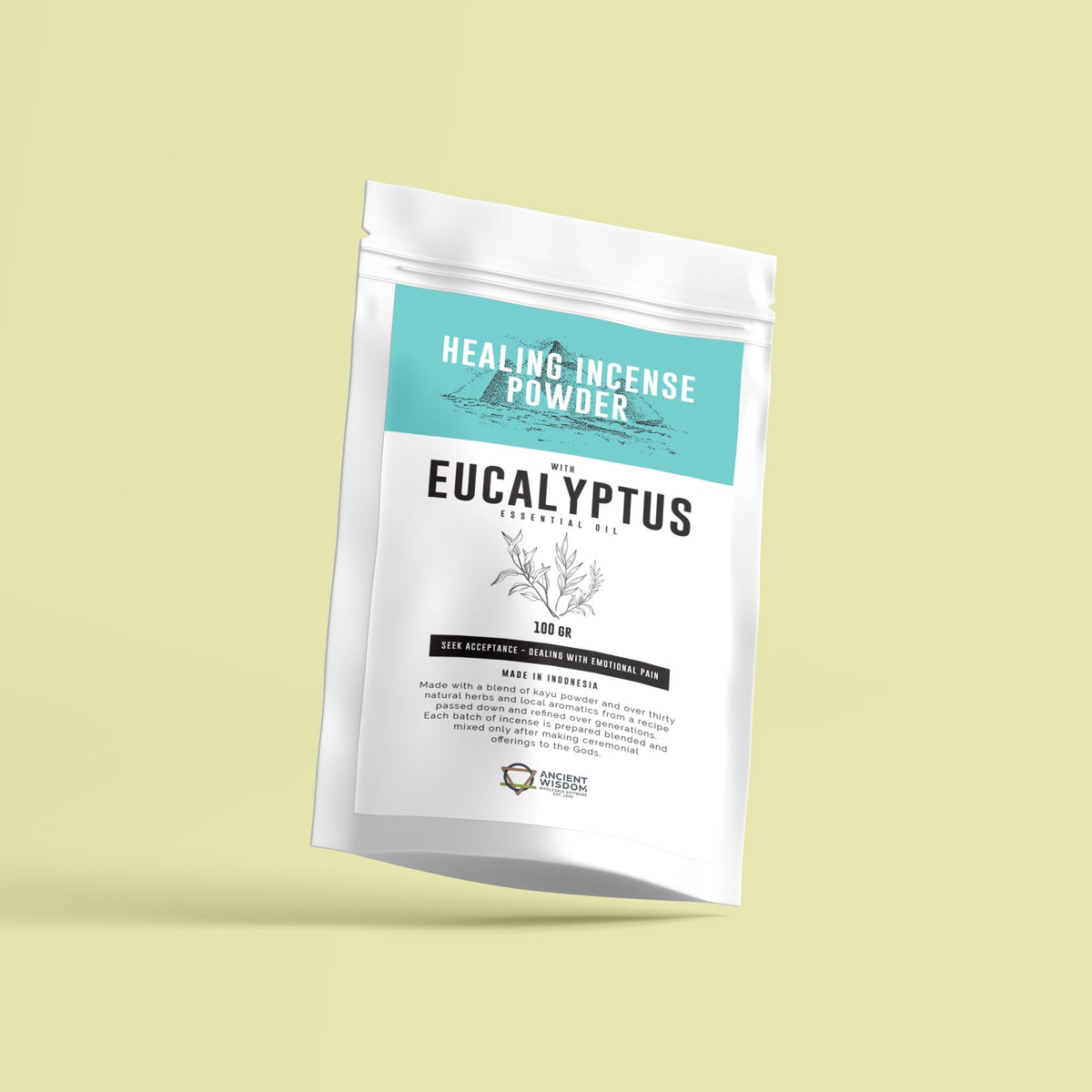 Healing Incense Powder - Eucalyptus 100gm - view 2