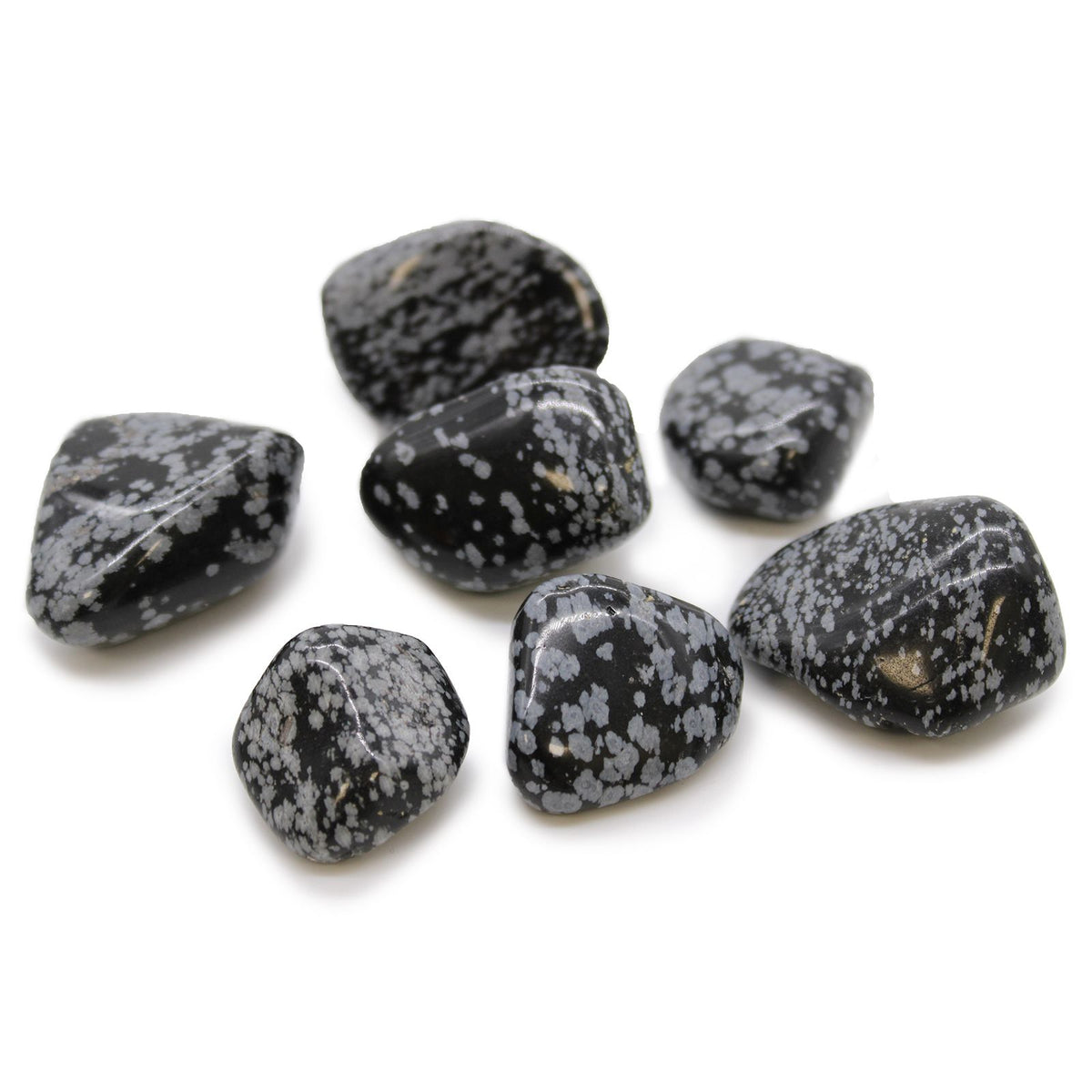 XL Tumble Stones - Obsidian Snowflake (Pack of 18)