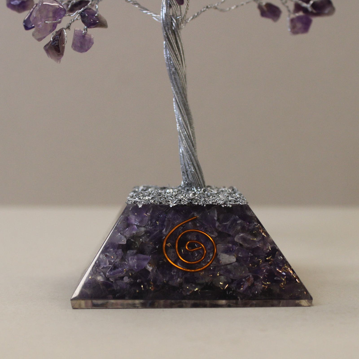 Gemstone Tree with Orgonite Base - 160 Stone - Amethyst - view 3