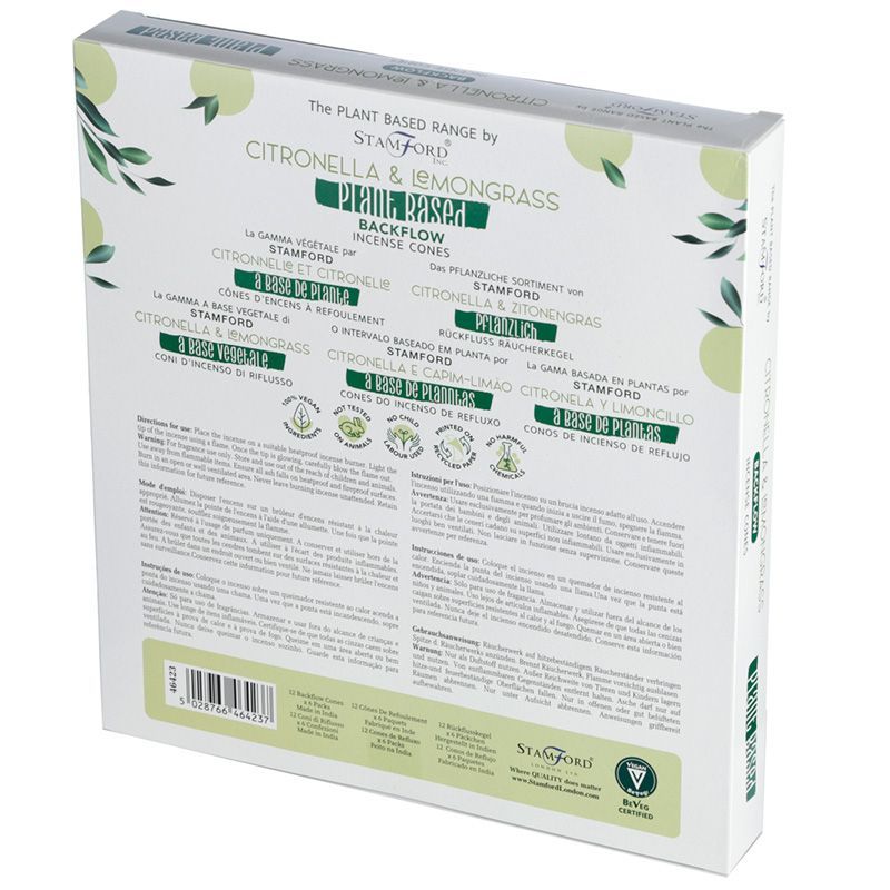Plant Based Backflow Incense Cones - Citronella & Lemongrass - view 3