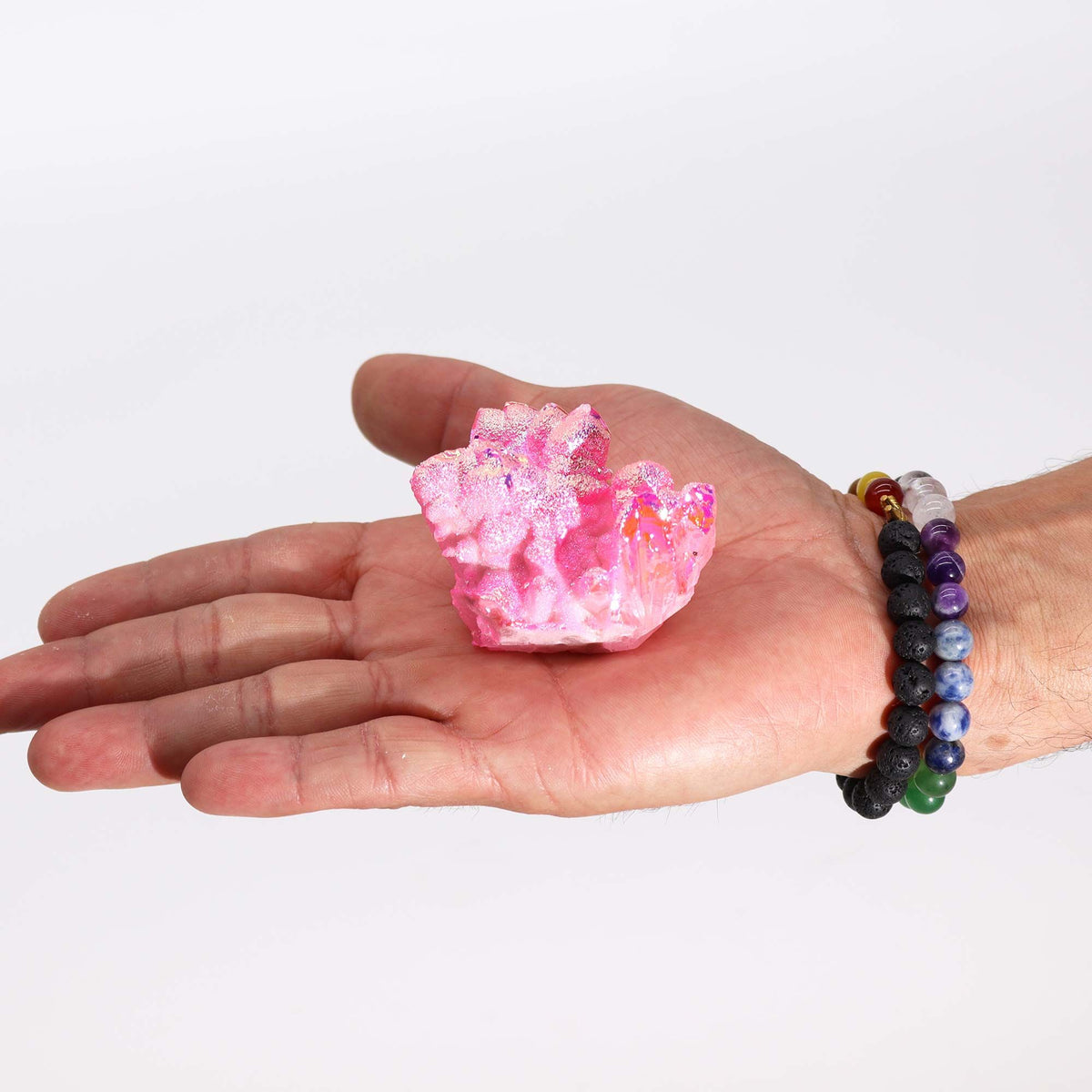 Med Enhanced Quartz - Aura Rose Halo Quartz - view 2