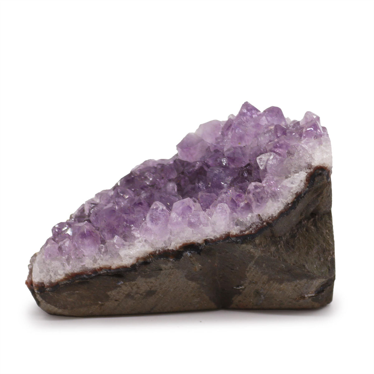 Medium Natural High Grade Amethyst Standing Cluster (approx 350-450gms 7.5-10cm) - view 2