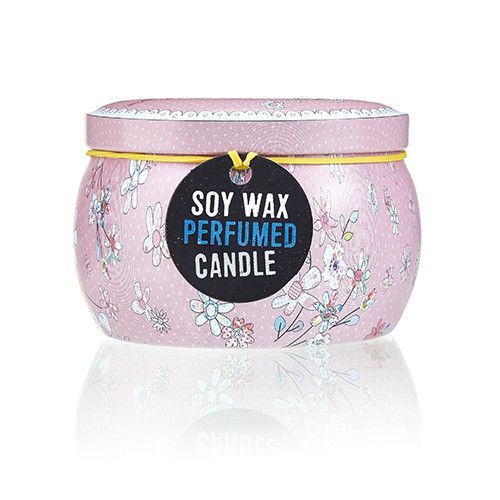 Art Tin Candle - Assorted Design - Friendly Messages - Parma Violet - view 3