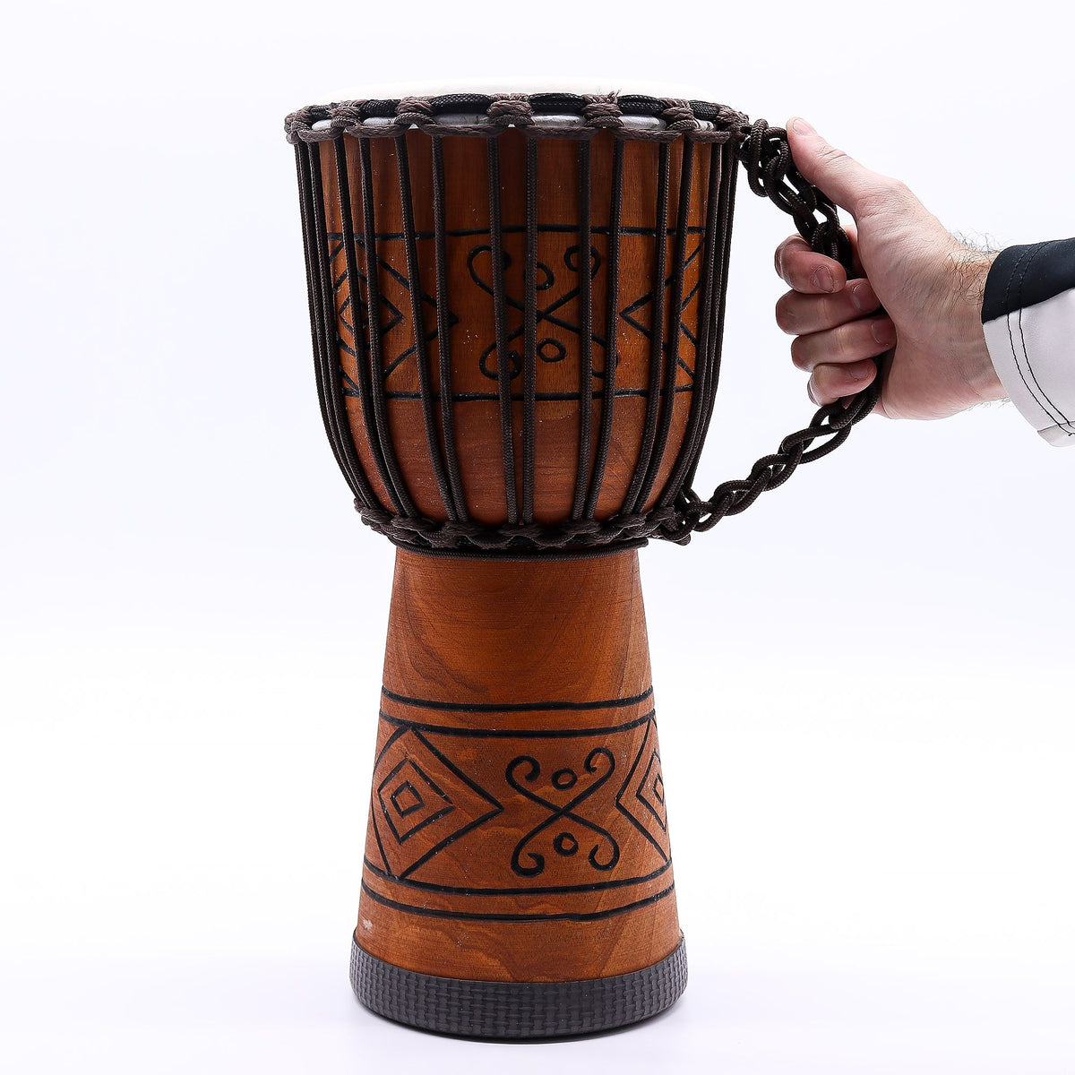 Medium rope tuned djembe drum, hand-carved jackfruit body, Soul Sound head - view 6