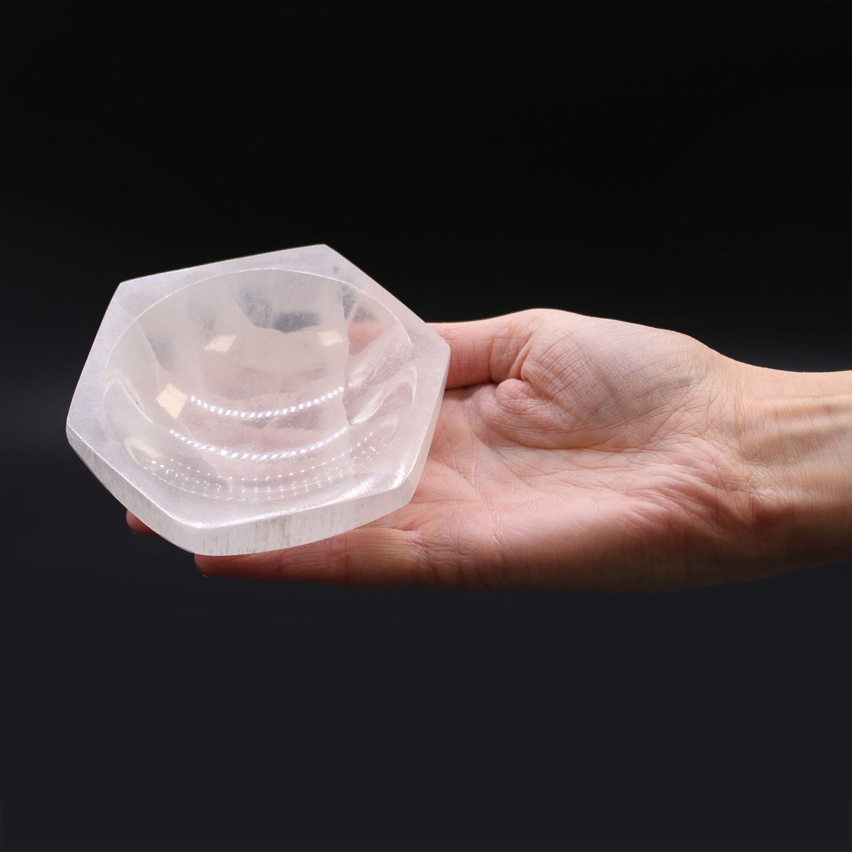 Selenite Hex Bowl - Small - view 4
