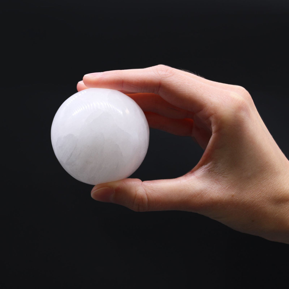 Selenite Sphere - view 3