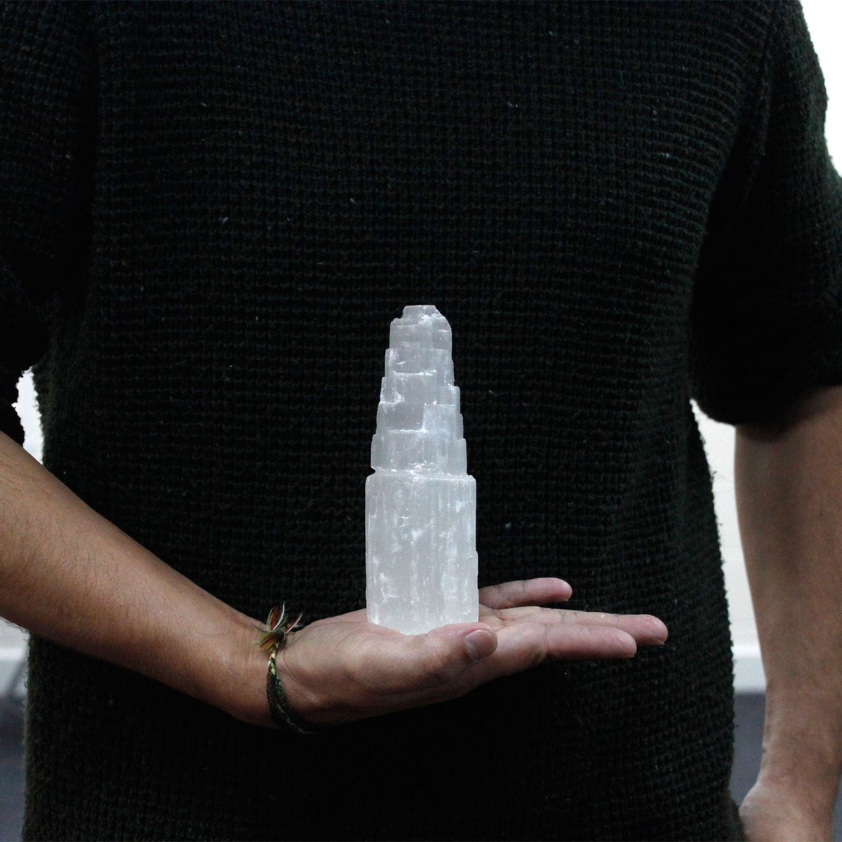 Natural Selenite Tower - Medium - view 5