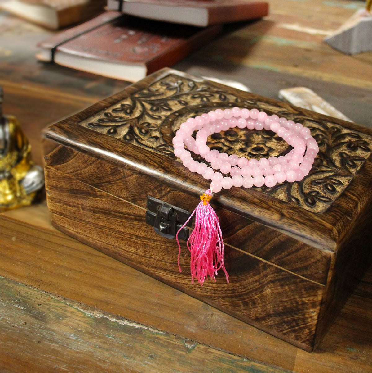 108 Bead Mala - Rose Quartz - view 4