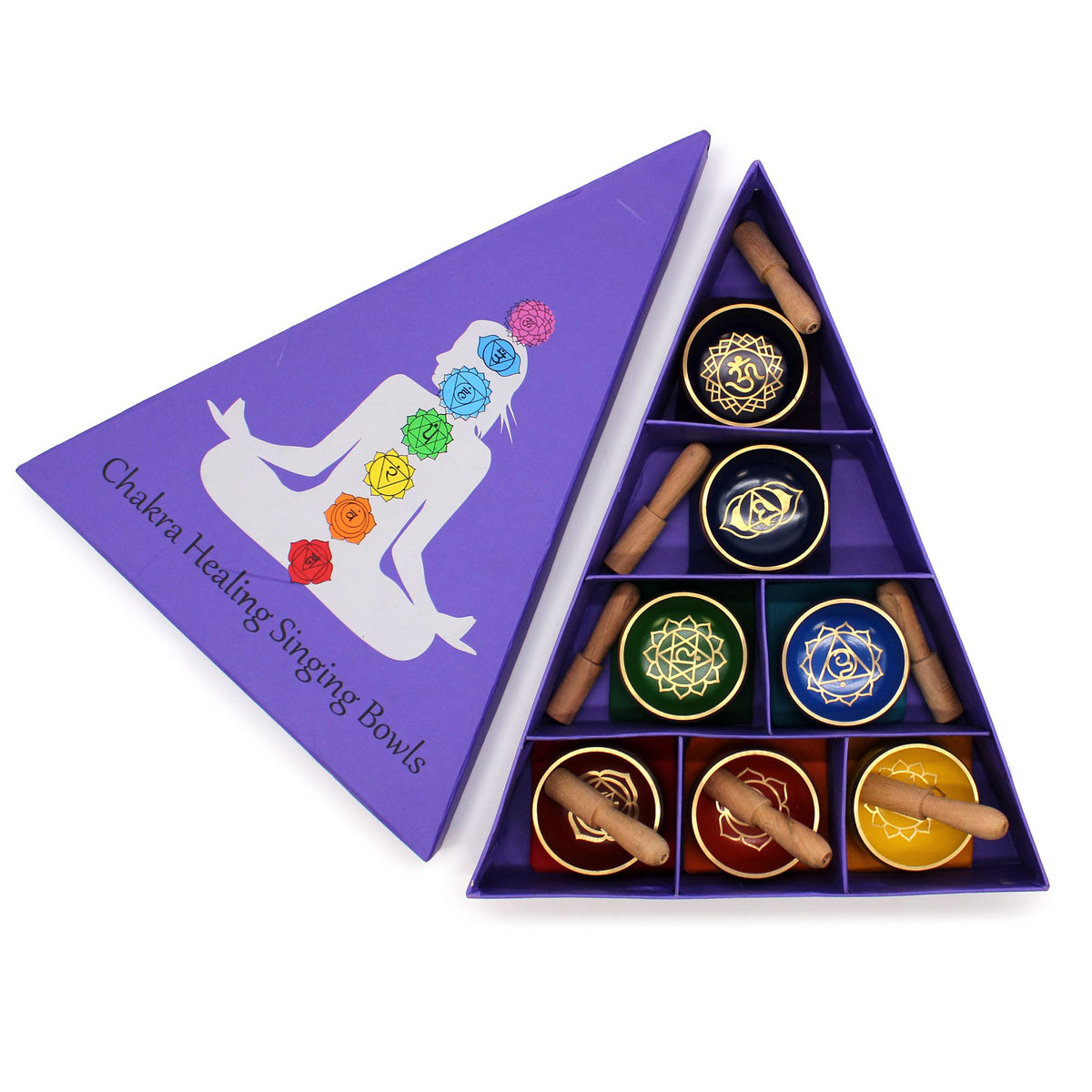 Chakra Pyramid Singing Bowl Gift Set - view 2