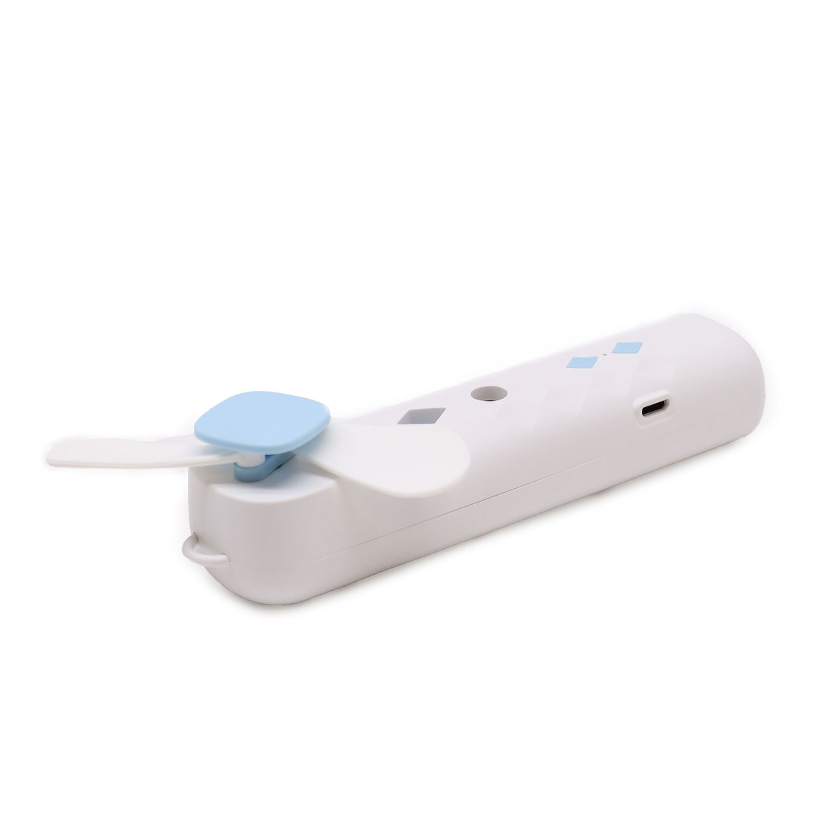 White handheld nano mist face fan and spray, USB rechargeable - view 6