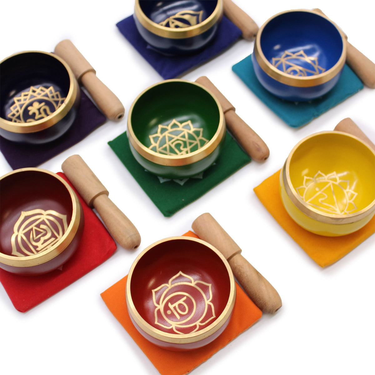 Chakra Pyramid Singing Bowl Gift Set - view 3
