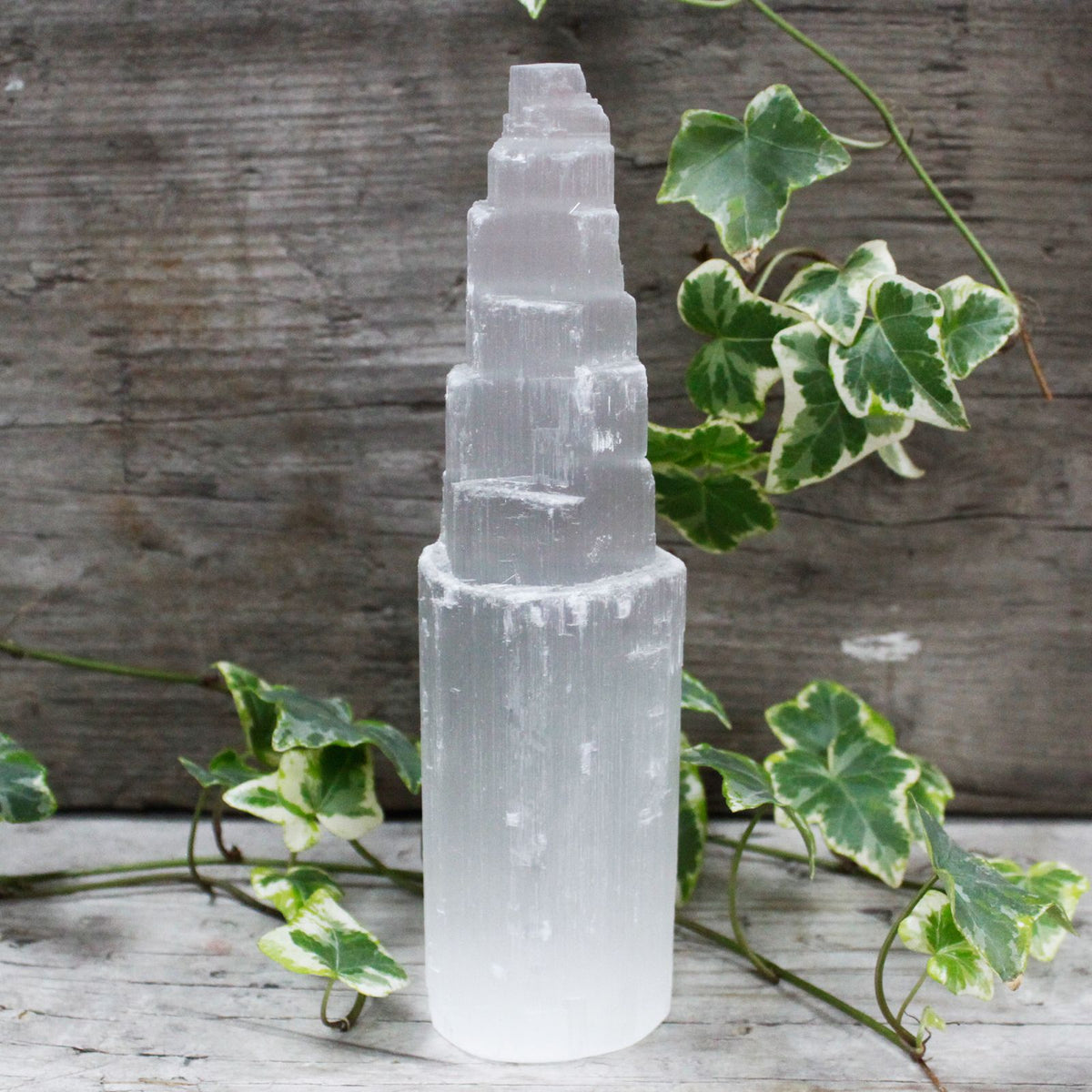 Natural Selenite Tower - Large