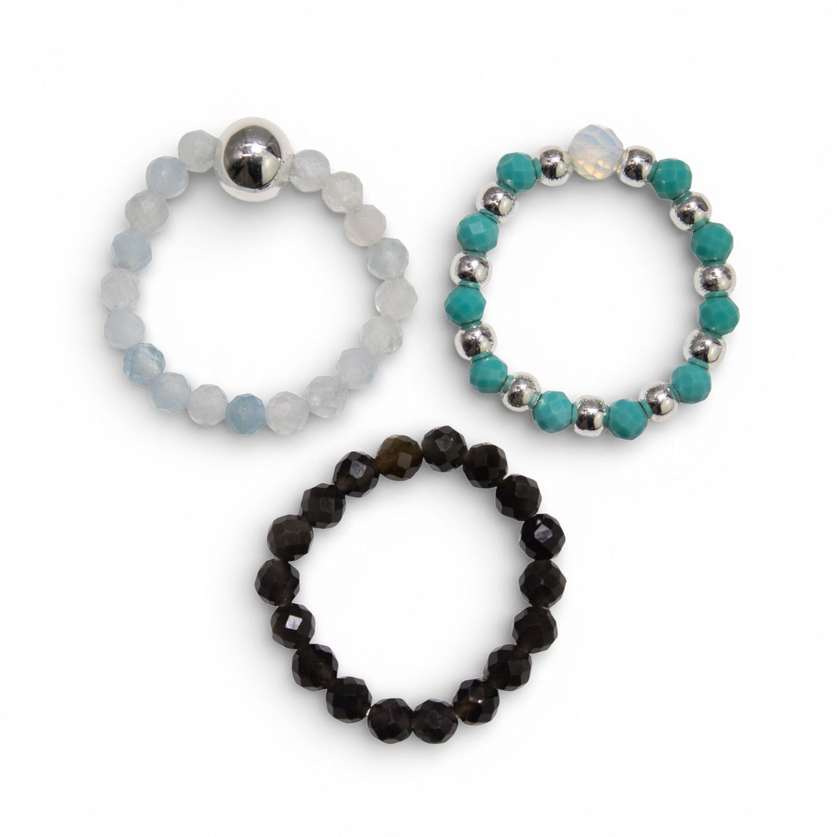 Nymph Spirit Gemstone Ring Set - Endless Ocean - view 7