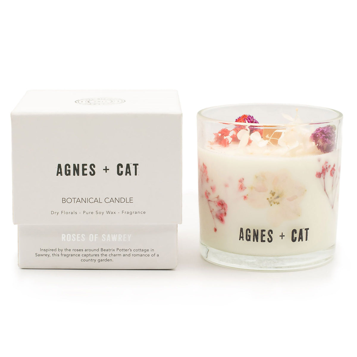 Agnes + Cat Botanical Soy Wax Candle - Roses of Sawrey - view 5
