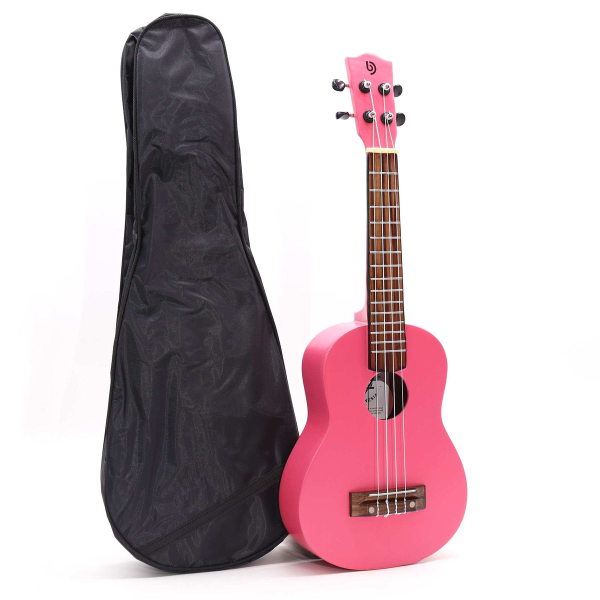 Artisan Made Ukulele - Bright Pink Finish (4 String) - view 2