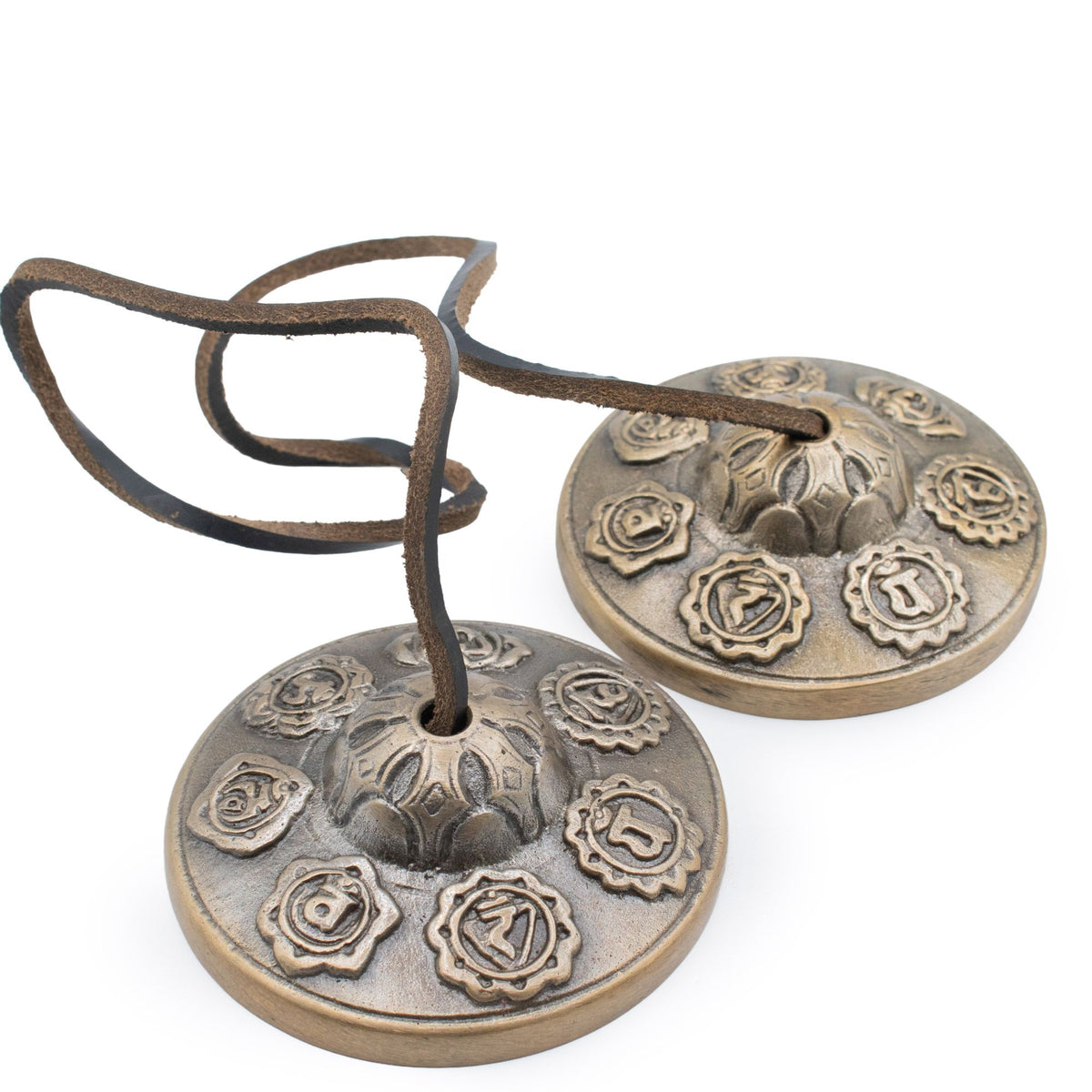 Tibetan Tingsha Bells - Premium Brass, Seven Chakra (255g) - view 4