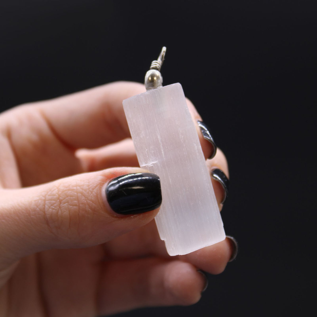 Selenite Natural Pendant - view 6