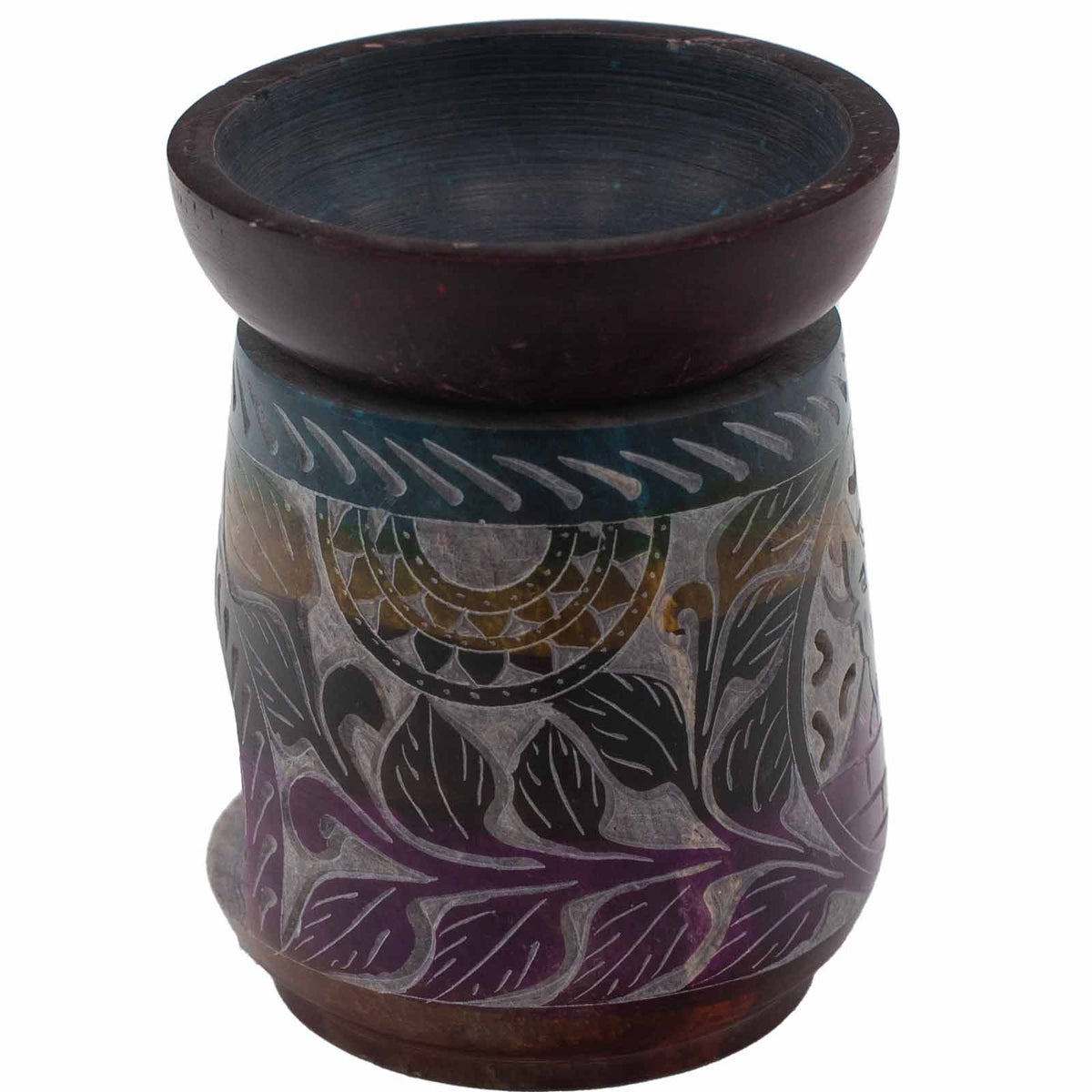 Large Soapstone Oil Burner - Elephant, Five Colours - view 4
