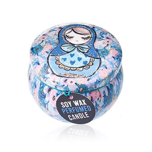 Art Tin Candle - Assorted Design - Russian Dolls - Dolly Blue - view 14