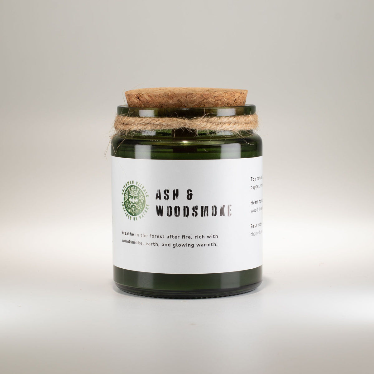 Greenman Woodwick Soy Candle - Ash & Woodsmoke - view 3