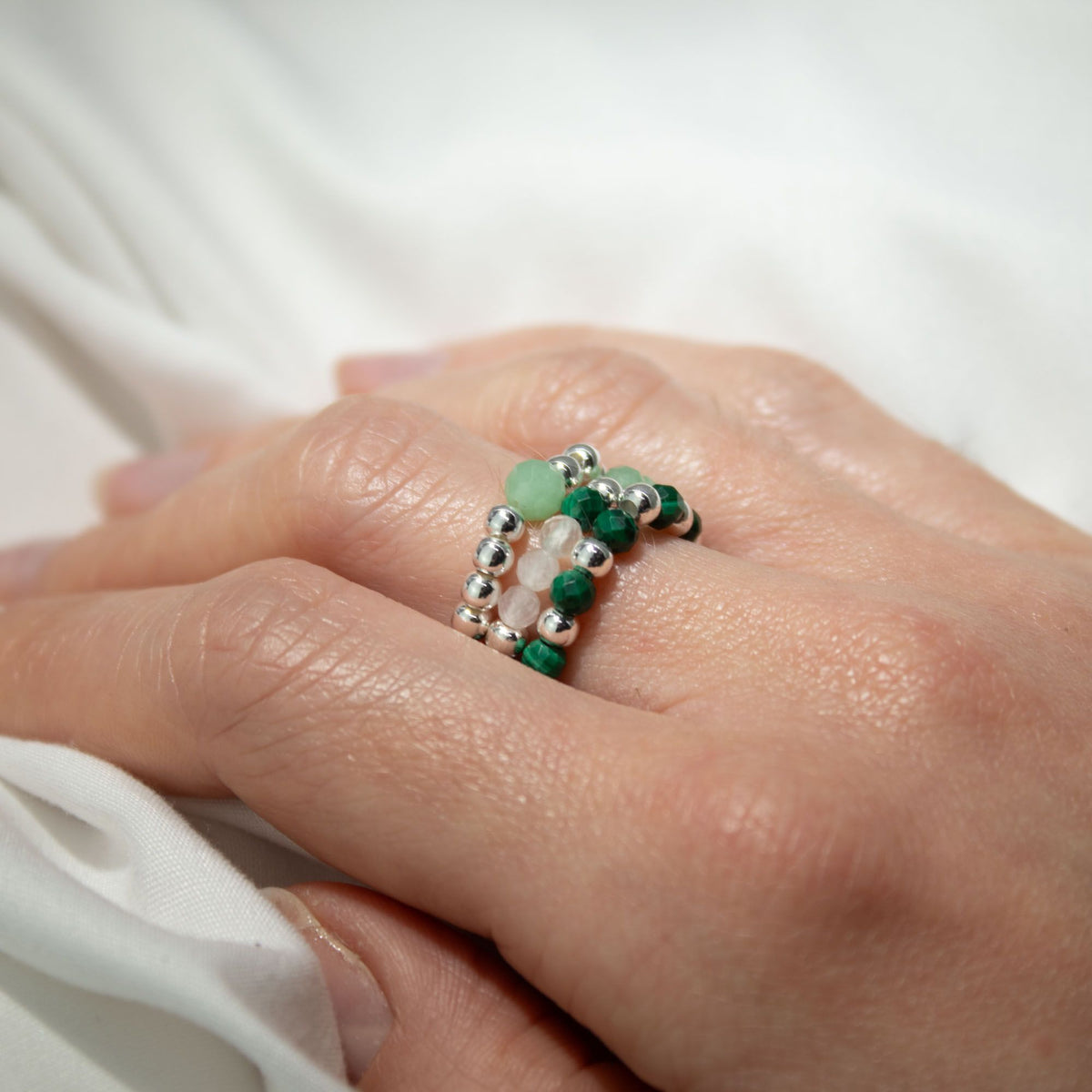 Nymph Spirit Gemstone Ring Set - Forest Spirit - view 6