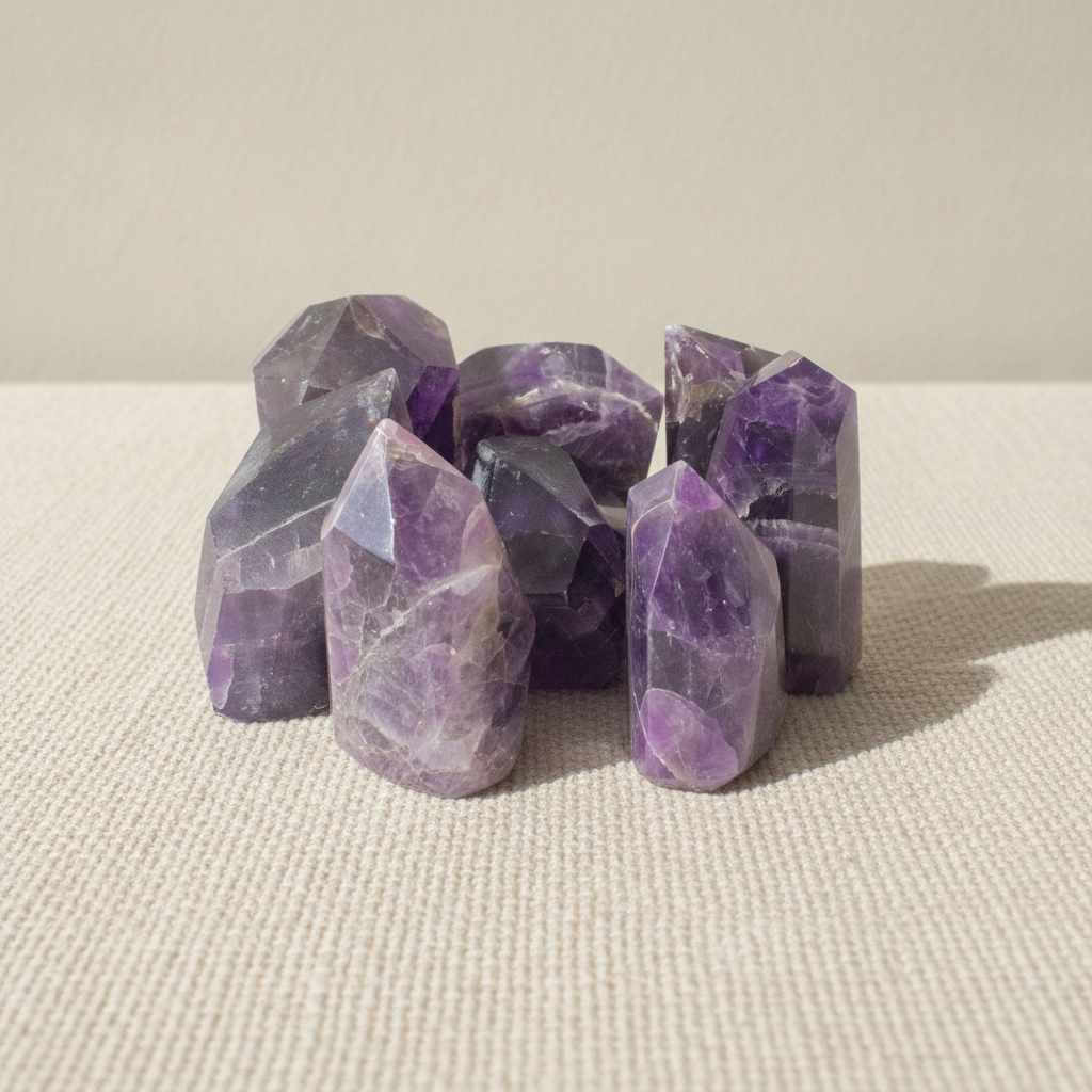 African Amethyst Crystal Points - 0.5kg Bag