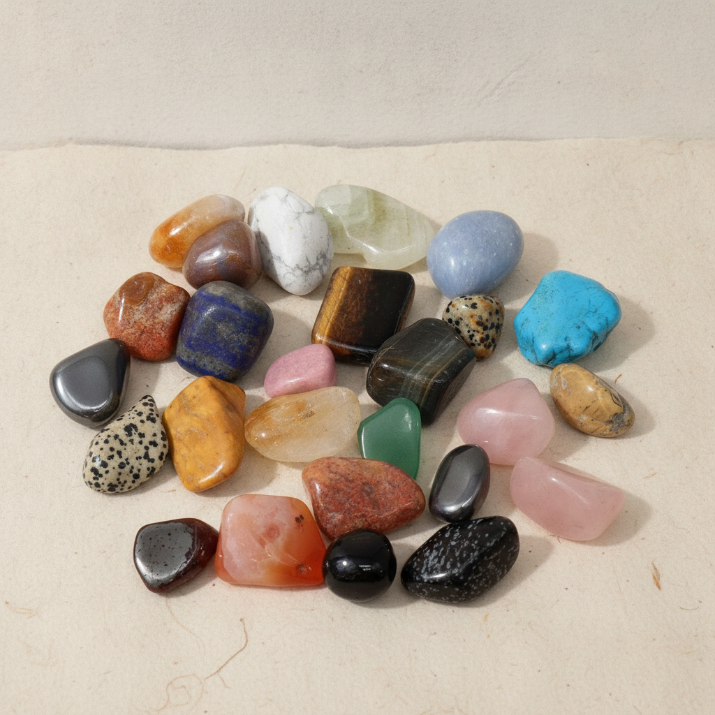 Lucky Dip Mixed Tumble Stones - 0.5kg Bag (25 Crystals)