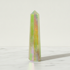 Aurora Quartz Obelisk Point - Pale Green - view 4