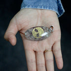 Orgonite Power Pendant - 7 Stone Chakra Oval with Tree - view 3